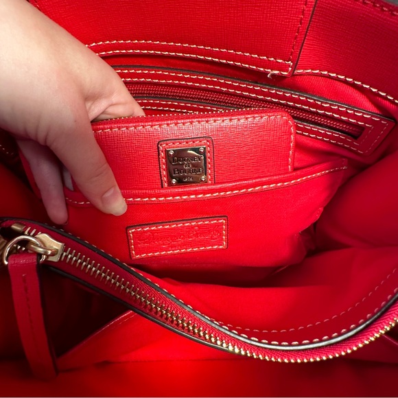 Dooney & Bourke Red Textured Bag - Picture 11 of 11